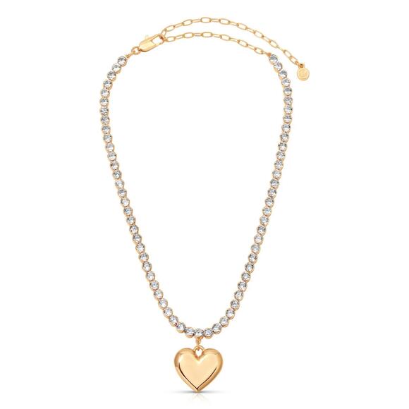 ETTIKA Jewelry - NEW ETTIKA women's luminous love tennis necklace in gold